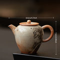 Handmade Ceramic Teapot Creative Hand-painted Silvery-plated Cat Tea Brewing Pot Ball Hole Filter Right Handle Single Pot