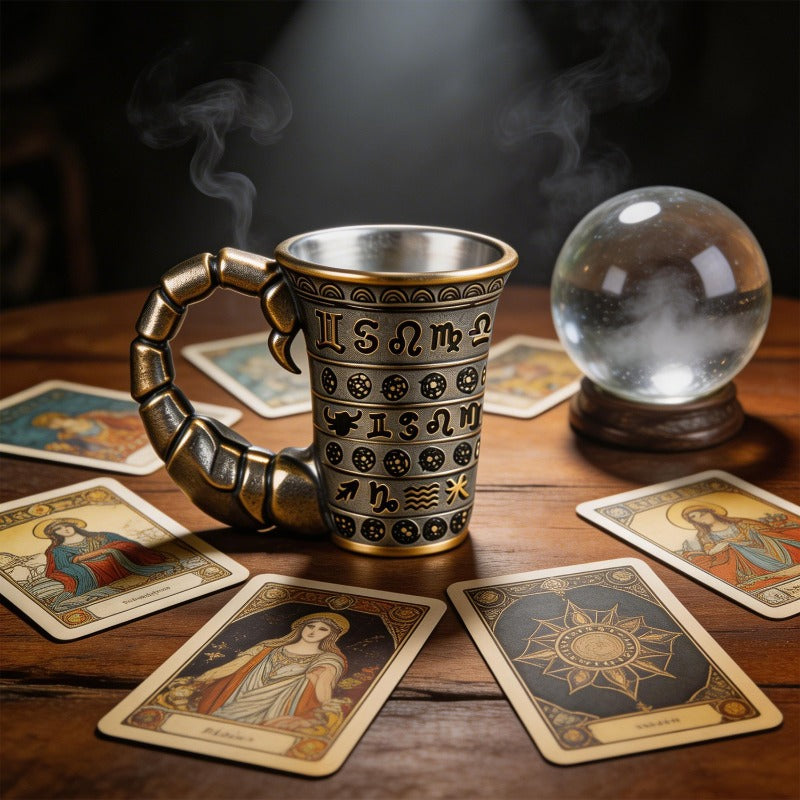Constellation Cup - Vintage Vintage Vintage Symbol Mug - Twelve Constellation Exclusive Design - Constellation Theme Gift Cup for Friends And Colleagues - Vintage Constellation Design Large Capacity Coffee Cup Or Decorative Collection Cup